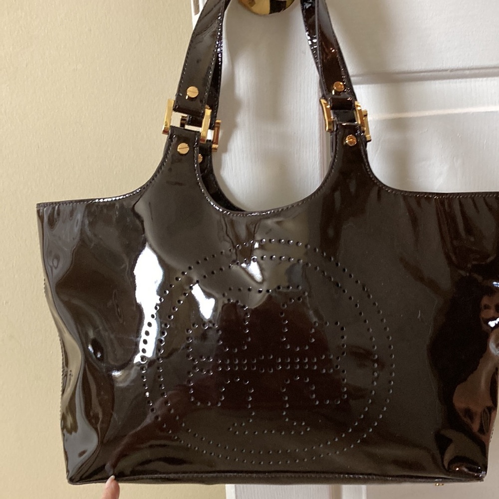 Tory Burch Patent Bombay bag
